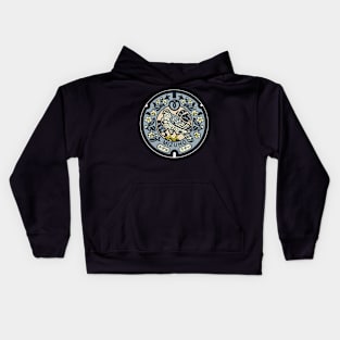 Mizuho Manhole Cover Art Alternative Color Kids Hoodie